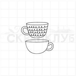 Штамп чашки