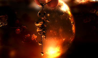 Серьги-черепа "Тропой разбойников"