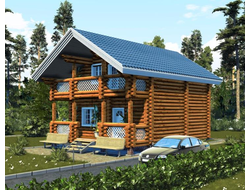 Дом из бревна ДБ-01, площадь 100 м2