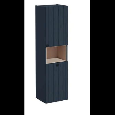 Пенал высокий, Vitra Root Groove, 40 см, с корзиной для белья, матовый темно-синий, правосторонний, 69105