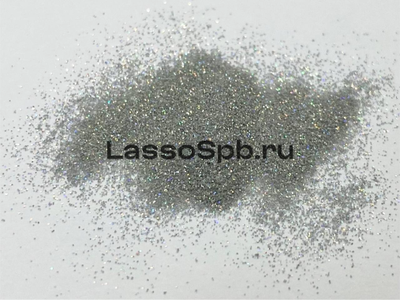 Глиттер блестки Серебро Голография 0,1 мм вес 1 кг