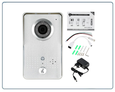 WiFi/LAN вызывная панель видеодомофона, интерком связь с активным подавлением шума, открытие замка через мобильное приложение, VGA. до - 20 град.С.