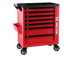 Тележка инструментальная, 7 выдвижных ящиков, "PROFESSIONAL", красная KING TONY 87G38-7B