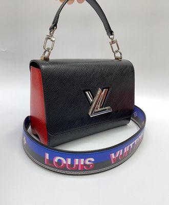 Женская сумка Louis Vuitton Twist MM Epi чёрная