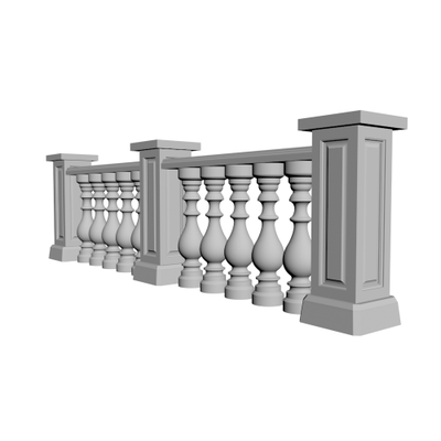 пример балюстрады из балясин блн-001