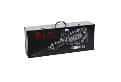 Отбойный молоток P.I.T. GSH65-C5 в кейсе, 50 Дж, 1800 Вт, 1850 уд/мин, HEX 30мм, От сети 220В