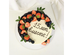 Декор "Шоколадная надпись"