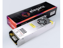 Блок питания для светодиодной ленты Eleganz 1115 LED 12V 500W IP20, с вентилятором