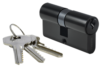 Ключевой цилиндр MORELLI ключ/ключ (70 мм) 70C BL Цвет - Черный