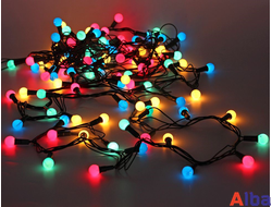 Гирлянда шарики 23мм, 7,5 м RGB 220В