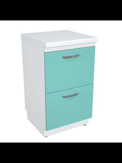 Тумба металлическая с ящиками на подиуме ТМЯ-2.0