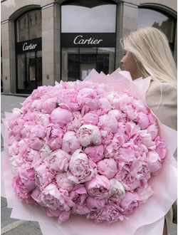 Букет из 101 пиона