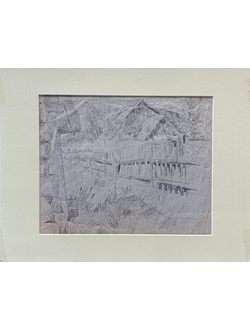 "Сельский пейзаж" бумага карандаш 1899 год