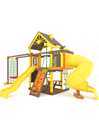 Детская площадка IgraGrad Шато с трубой (Дерево) мод.2