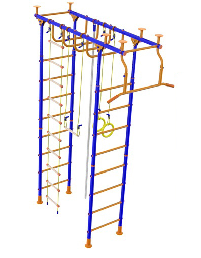 Модель "4-х опорный с рукоходом и сеткой для лазания"