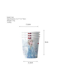 стакан холодное сердце 10шт