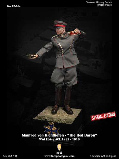 Манфред фон Рихтгофен, Красный Барон - Коллекционная фигурка 1/6 scale Manfred von Richthofen The Red Baron Special Edition (FP014B) - Facepoolfigure