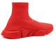 Кроссовки-носки Balenciaga Speed с лого красные