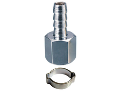 FUBAG Переходник 1/4"F на елочку 6мм с обжимным кольцом 6х11мм