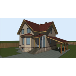 Двухэтажный дом с четырьмя спальнями 177м² (S52)