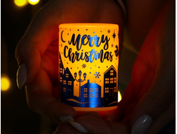Электронная новогодняя свеча «Merry Christmas», 4,5 х 6,4 см