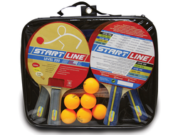 Набор START LINE 4 Ракетки Level 200 + 6 Мячей Club Select + Сетка с креплением в Воронеже