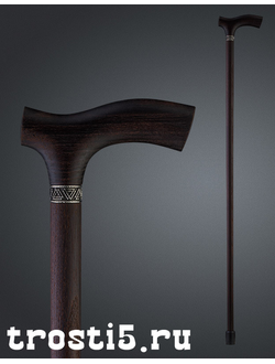 классическая трость из темного твердого ясеня