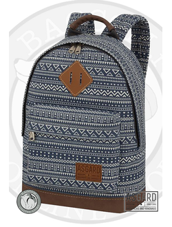 Рюкзак с узором в темно-синем цвете