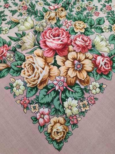Павловопосадский платок Цветочная нимфа 1831-16