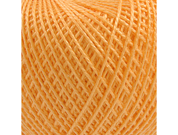 Пряжа Ромашка Состав: 100% мерсеризованный хлопок Вес в мотке: 75 г Длина нити в мотке: 320 м.цвет  абрикос