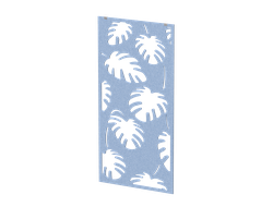 Акустическая подвесная перегородка с декором "Пальмы"