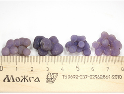 Халцедон фиолетовый виноградный, коллекционный образец в ассортименте, Индонезия (18-22 мм, 2,5-3,5 г) №28603