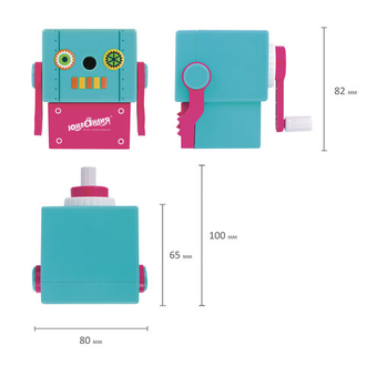 Точилка механическая ЮНЛАНДИЯ "I-Robot", корпус ассорти, 228484