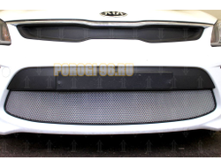 Защита радиатора KIA RIO 2017- chrome низ