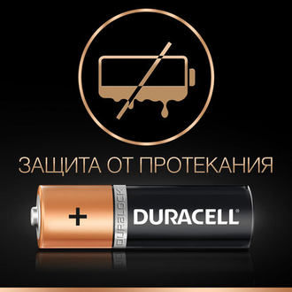 Батарейки DURACELL Basic, AA (LR06, 15А), алкалиновые, КОМПЛЕКТ 18 шт., в блистере