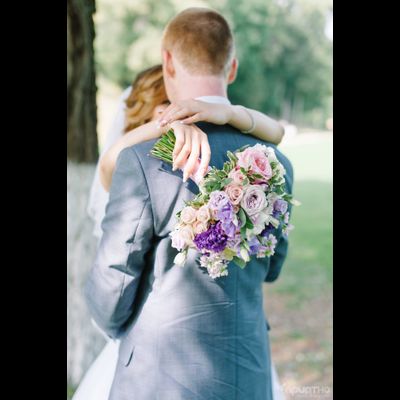 Букет невесты &amp; Бутоньерка № 1347