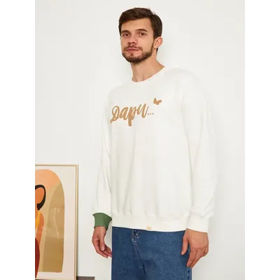 МУЖСКОЙ СВИТШОТ БЕЛЫЙ "ДАРИ"