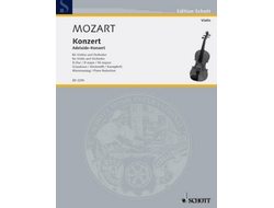 Mozart, Wolfgang Amadeus Konzert D-Dur KVAnh.294a für Violine und Orchester für Violine und Klavier