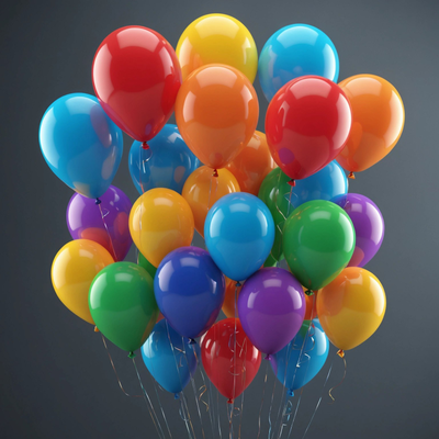 Шары с гелием, 40 шт