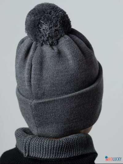 Шапка  22101-02, цвет темно-серый р. 58