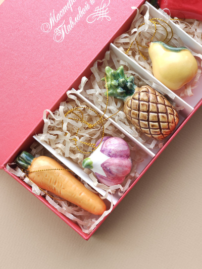 Комплект ёлочных игрушек "Яркие плоды"