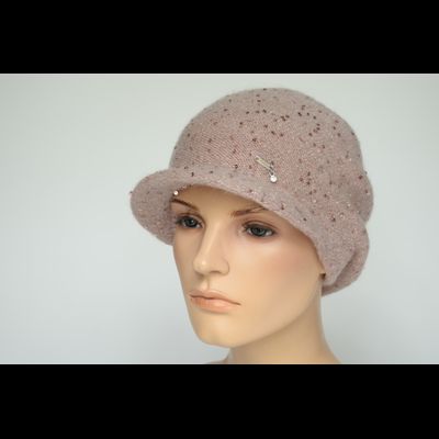 Картуз вязаный женский Vizio Италия 1042 W розовый