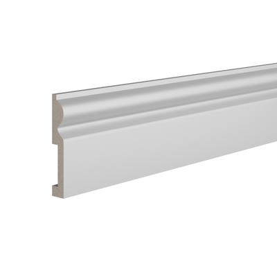 Плинтус Ultrawood BASE 018, ЛДФ-декор, влагостойкий, ударопрочный, 2м, под покраску.