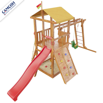 ДЕТСКАЯ ДЕРЕВЯННАЯ ИГРОВАЯ ПЛОЩАДКА САМСОН МАДАГАСКАР в Воронеже