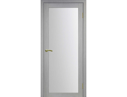 Межкомнатная дверь "Турин-501.2" дуб серый (стекло)