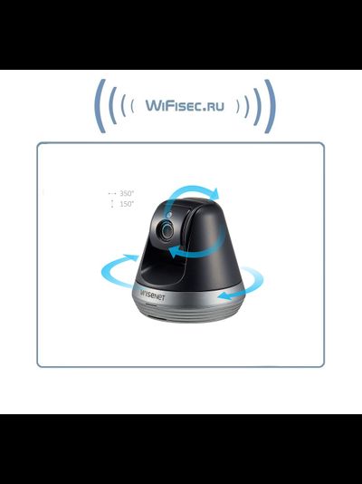 Wisenet SmartCam SNH-V6410PN - Wi-Fi видеоняня/охранная видеокамера, моторизированная с DVR. Full HD