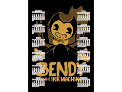 Календарь настенный Бенди и чернильная машина №3