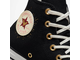 Черные женские Кеды Converse Chuck Taylor All Star валентинки A03932C