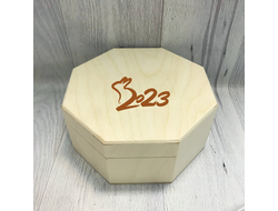 Шкатулка с гравировкой год Кролика №4