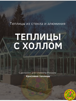 Теплицы с холлом